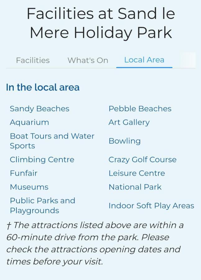 Tunstall View Caravan Holidays At Sand Le Mere Esterno foto